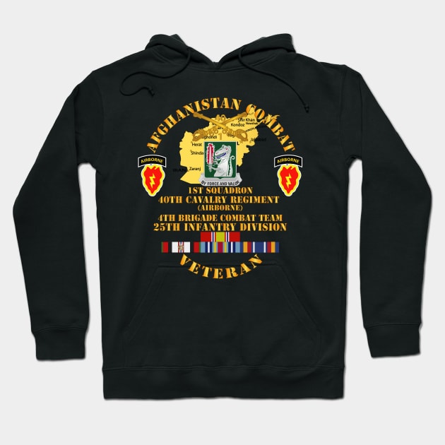 Afghanistan - Vet - 1st Sqdrn 40th Cav - 4th BCT 25th ID w AFGHAN SVC Hoodie by twix123844